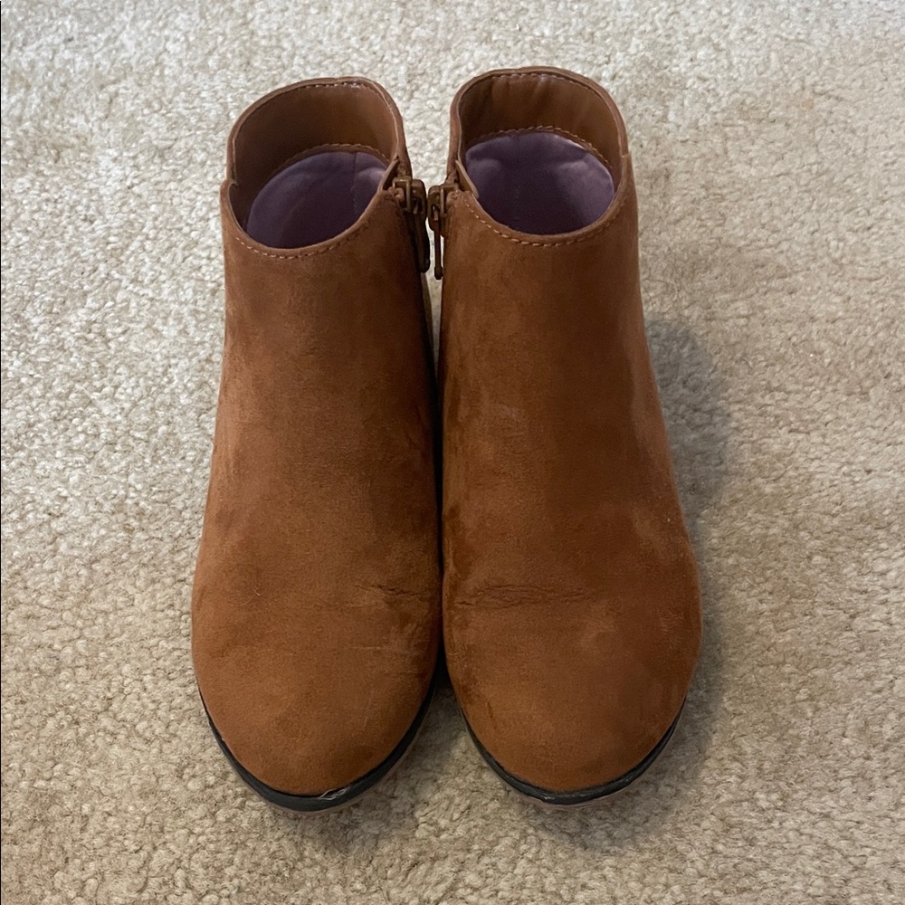 Cat & Jack Tan Suede Kids Boots